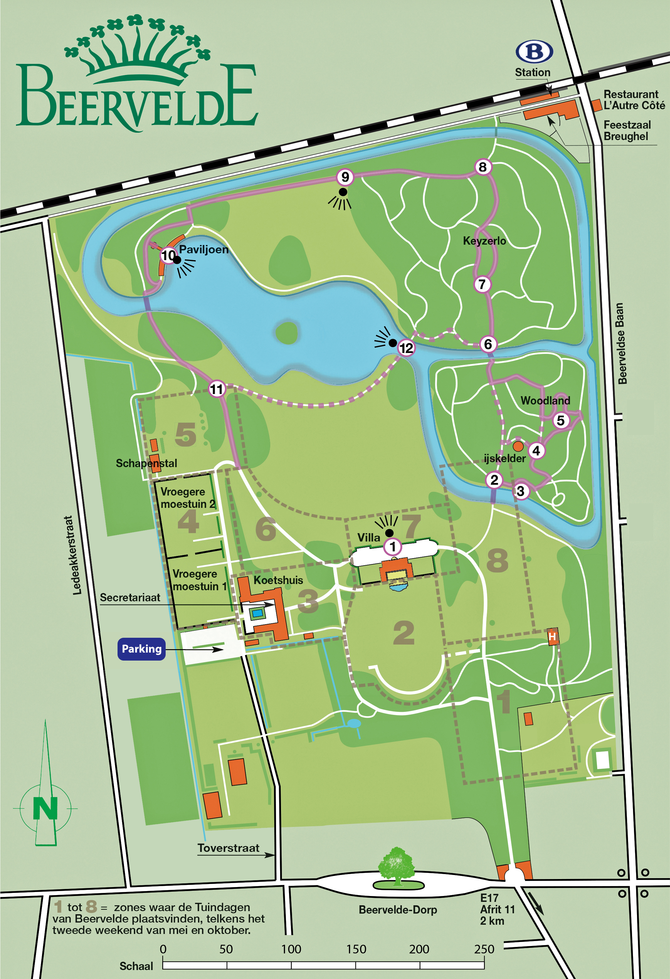 Plan Wandeling Park van Beervelde